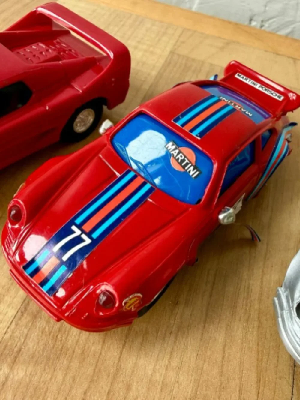 Vintage Slot Car Lot Of 4 - 2 PORSCH, Ferrari F40 & Ferrari F50 - Untested